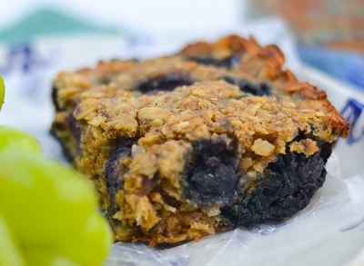 Photo of blueberry breakfast bars