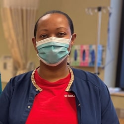 Photo of Talonda, a medical assistant at the Bronson Cancer Center.