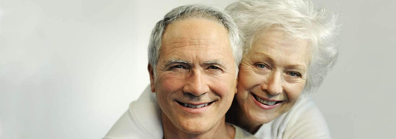 Photo of elderly couple. 