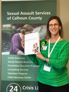 Image of Laurie Hartman, community educator at Sexual Assault Services.