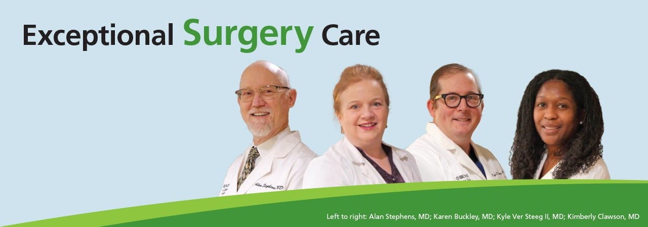 Bronson Plastic Surgery Specialists Dr. Stephens, Dr. Buckley, Dr. Ver Steeg and Dr. Clawson.