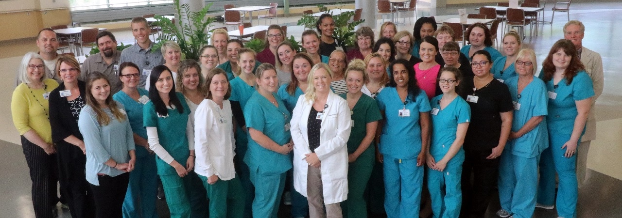 Photo of the care team at Bronson Commons. 