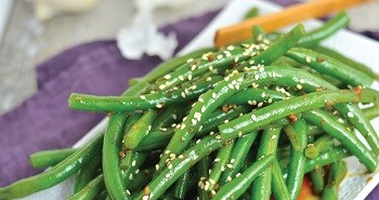 Picture of sesame garlic green beans