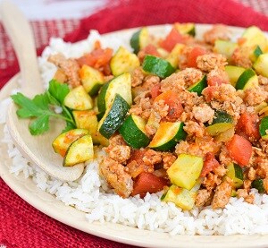 Photo of Italian Zucchini and Turkey Skillet 