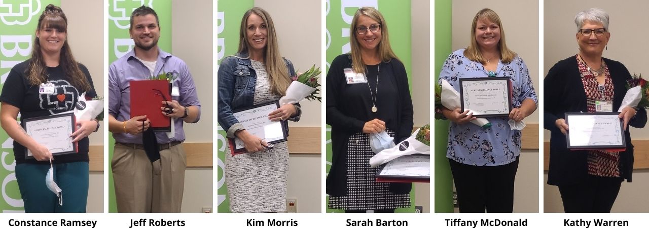 Photo of the 2019 Nursing Excellence Award winners from Bronson Battle Creek Hospital