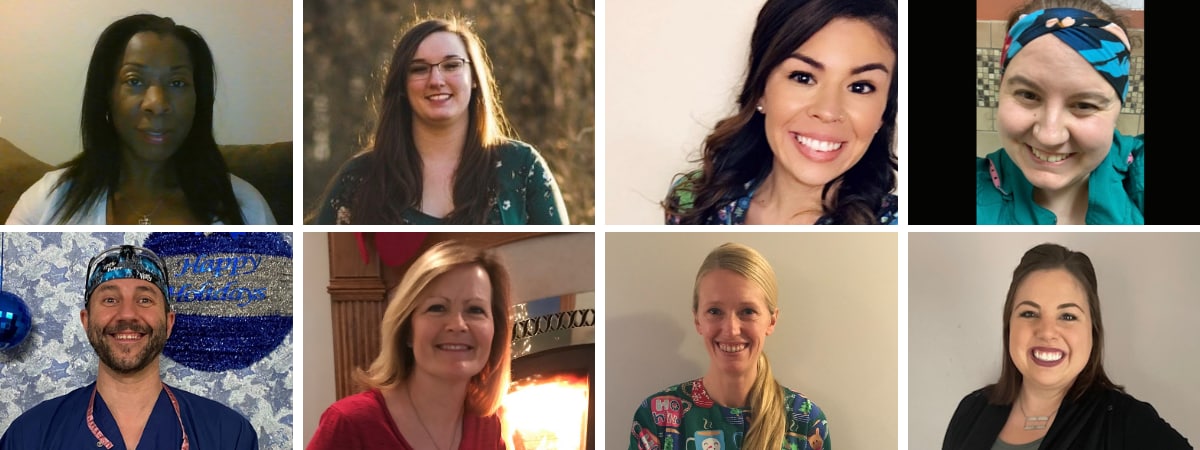 Headshots of 2021 Nurse Scholarship Winners