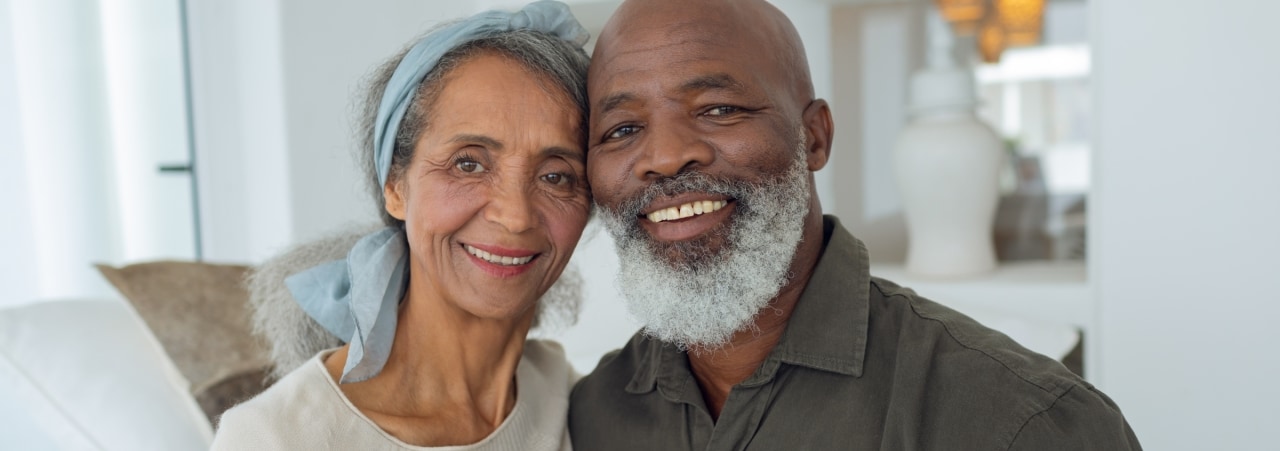 Smiling couple