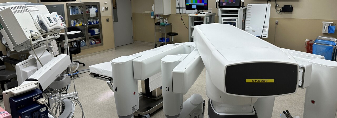 View of an operating room at Bronson Battle Creek Hospital.