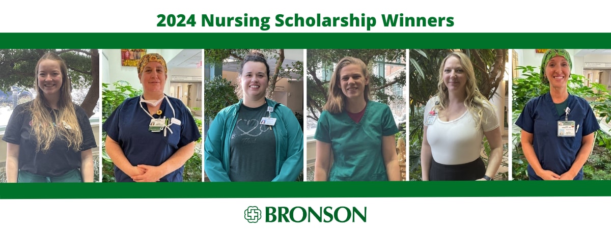 Bronson nurses awarded 2024 nursing scholarship.